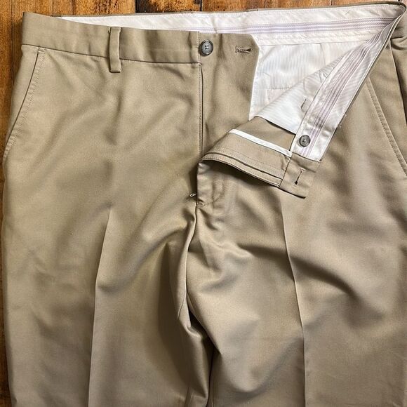 Greg Norman Five Iron Mens Size 36 x 32 Tan Formal Trousers - Picture 3 of 7